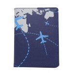 Blue passport holder + luggage tag