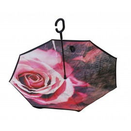 parapluie inversé motifs Roses