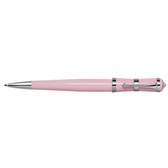 Stylo bille syst twist celluloid rose