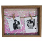Photo holder with 2 glitter clips x6