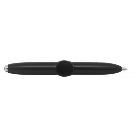 Mini stylo hand spinner noir avec LED