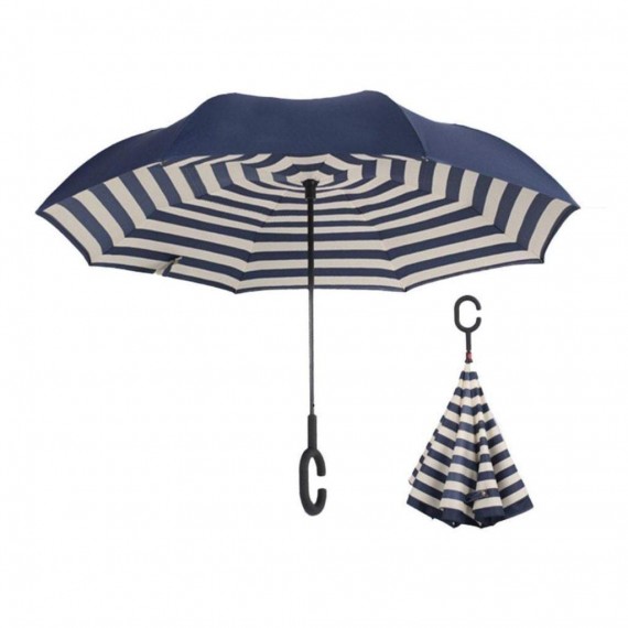 Reversed umbrella stripe design