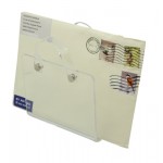 Plexiglass rack letter holder with clear handles
