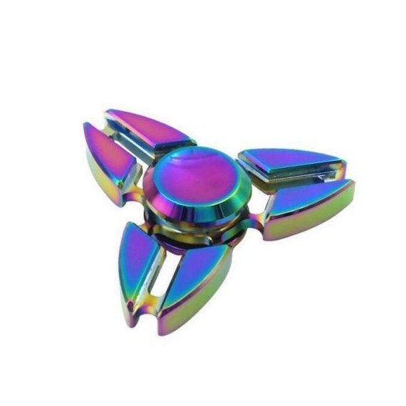 Hand spinner 4 hélices couleurs pétrol x 24