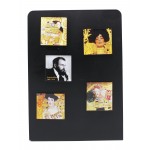 Coffret de 5 magnets en acrylique, thème klimt, Van Gogh et Monet, assortis x 6 pcs
