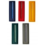 Mat colored metal fountain pen, with individual colored box, 5 colors, x12 pcs