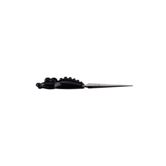 Coupe papier acrylic noir forme crocodile