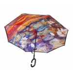 Parapluie inversé peinture nénuphar Monet X3