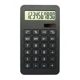 Calculatrice noire double énergie 10 chiffres
