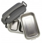 Lunch box thermique, 2 compartiments de 350 et 500 ML en acier inoxydables