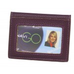 Porte cartes crédit + pass navigo en cuir