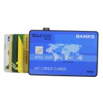 Étui porte cartes  RFID avec éjection automatique, rangement 7 cartes