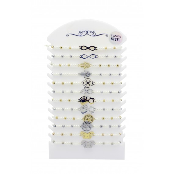 Bracelet ajustable,perles différents motifs