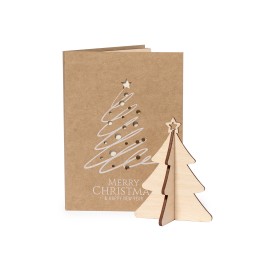 Ensemble de cartes portables avec ornement inclus en forme d'arbre de Noel
