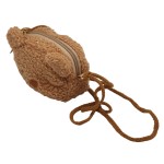 Porte monnaie sac "chatton" tissu bouclette couleurs assorties x 12