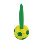 Stylo bille sur support magnetique thème football Vert & Jaune Brésil